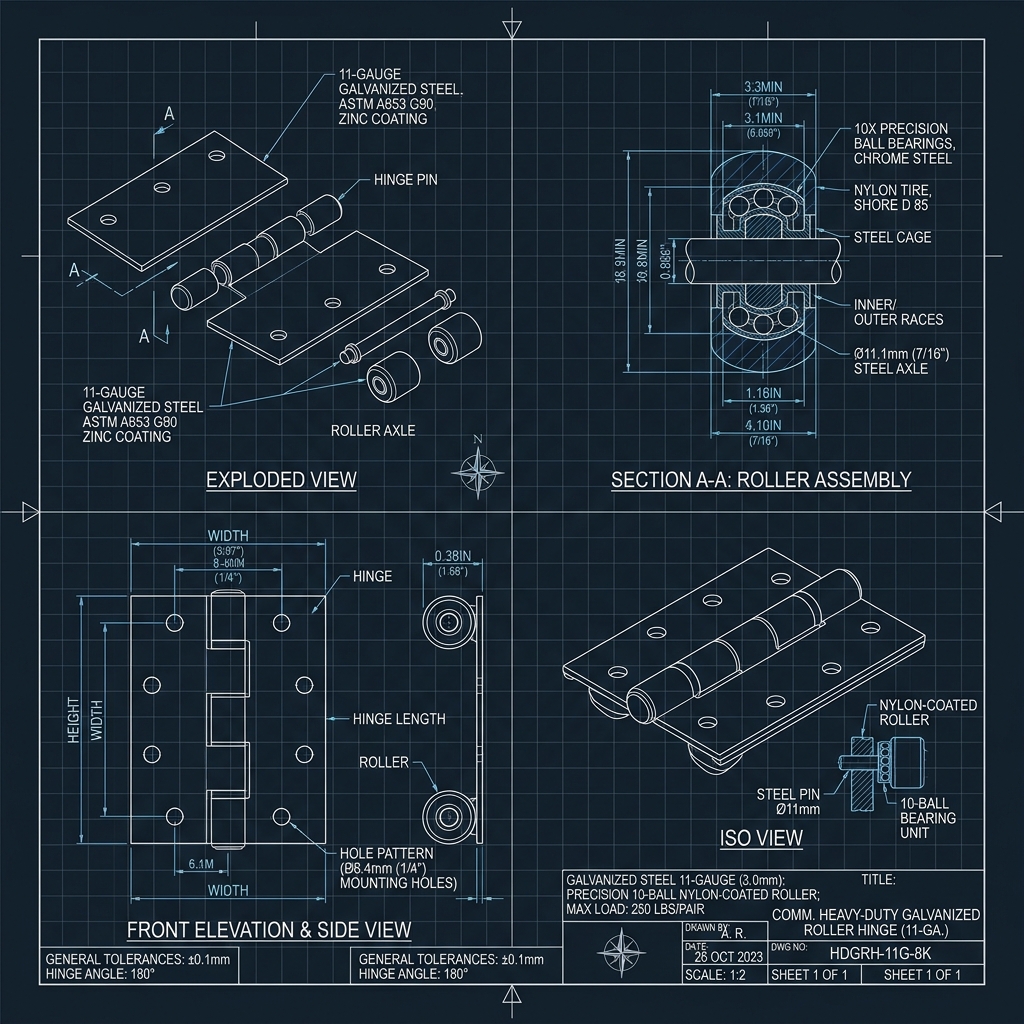 Star Island, Florida: Garage Door Impact Reinforcement Technical Standards Architectural Blueprint Engineering Schematic | Six Senses Builders