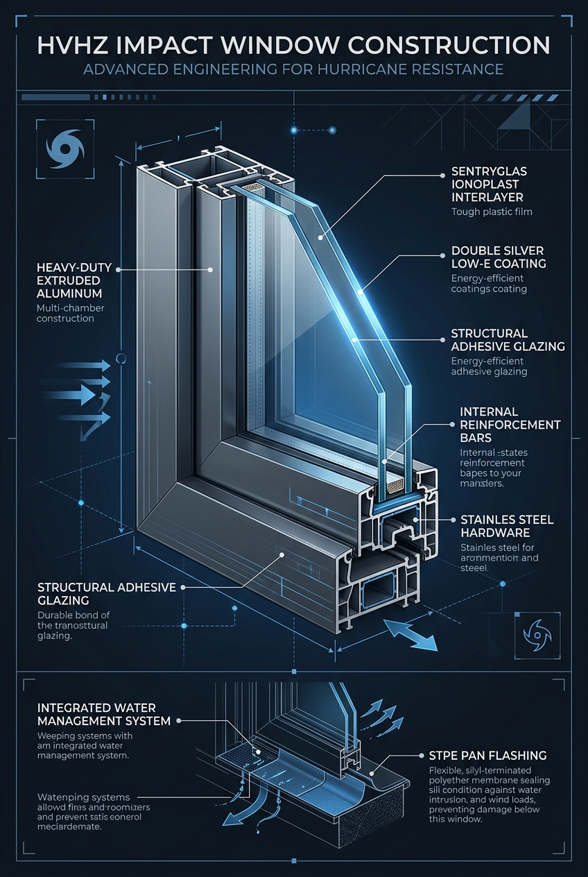 HVHZ Impact Window Engineering Diagram
