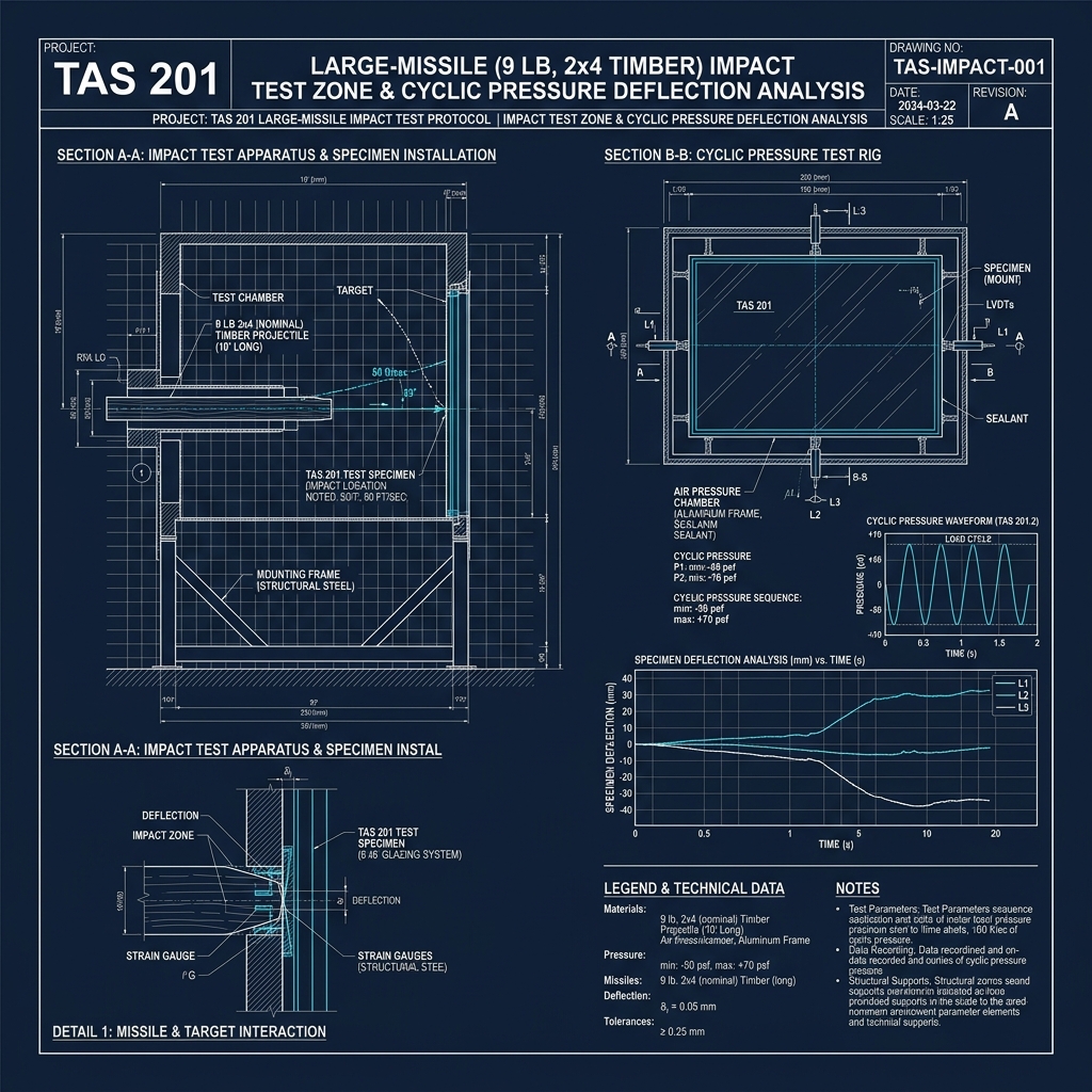 TAS 201 Large Missile 9lb Timber Cannon Impact Analysis Blueprint Schematic | Six Senses Builders
