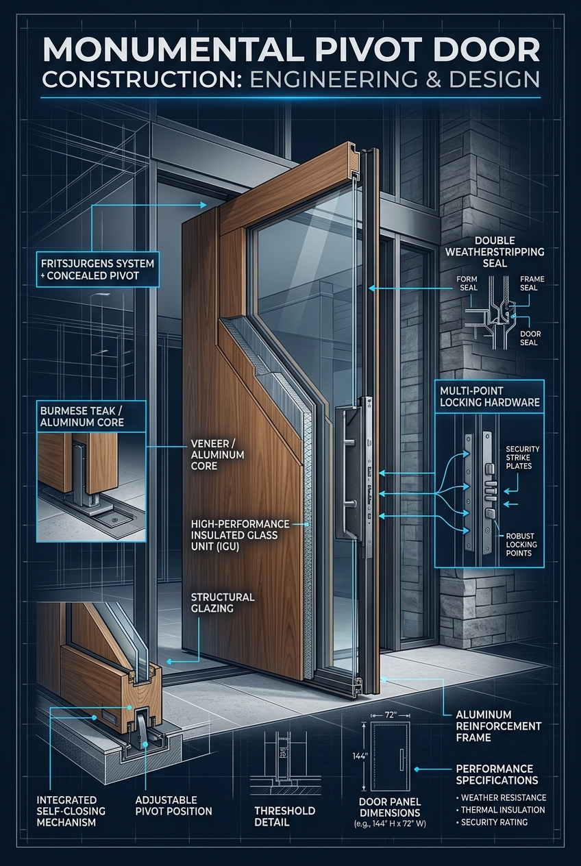 Monumental Pivot Door Blueprint